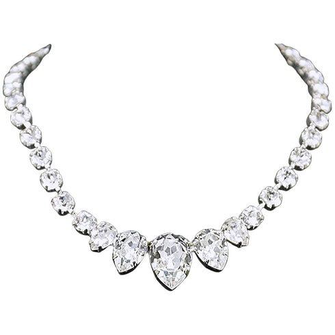 Kaklo papuošalas "Lenora" su Swarovski™ kristalais